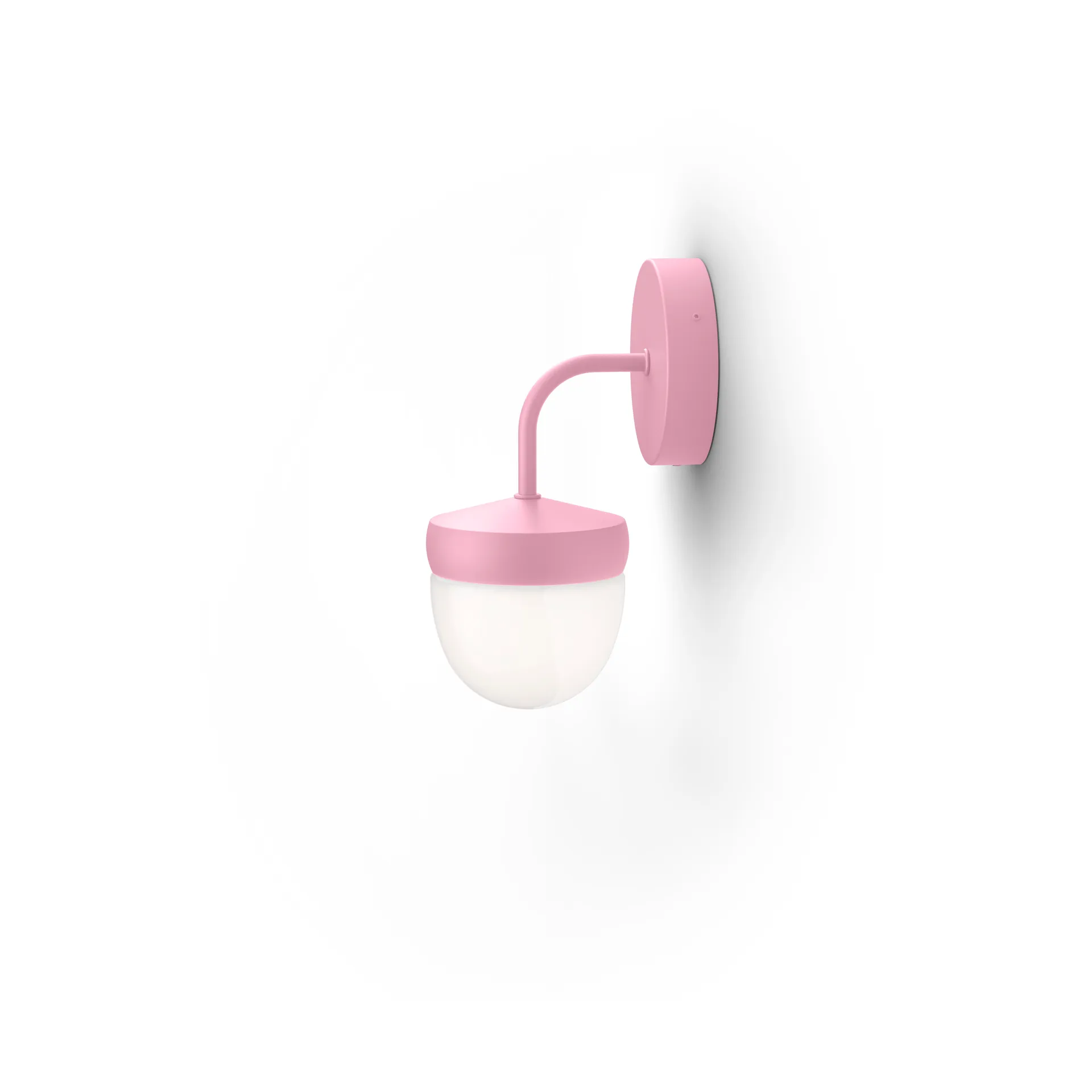 Lampada da parete Pan in vetro smerigliato 10 cm, Rosa Noon