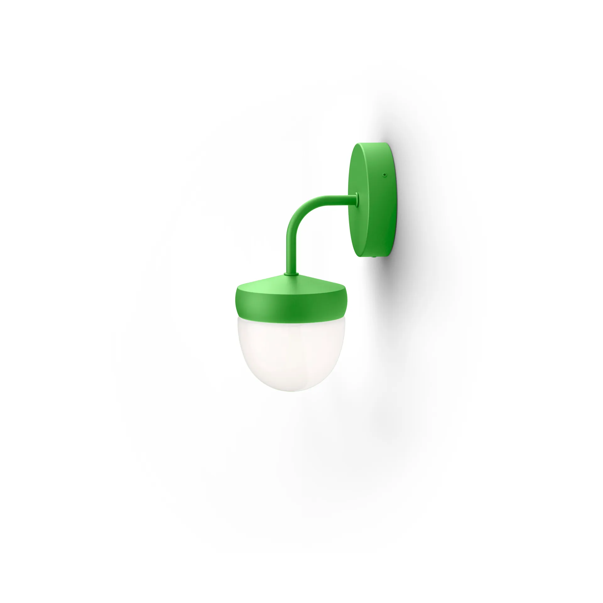 Lampada da parete Pan in vetro smerigliato 10 cm, Verde chiaro Noon