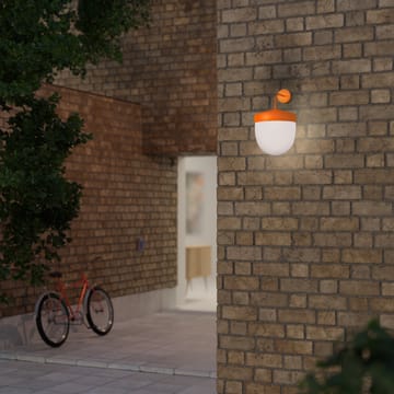 Lampada da parete Pan in vetro smerigliato 30 cm - Arancione - Noon