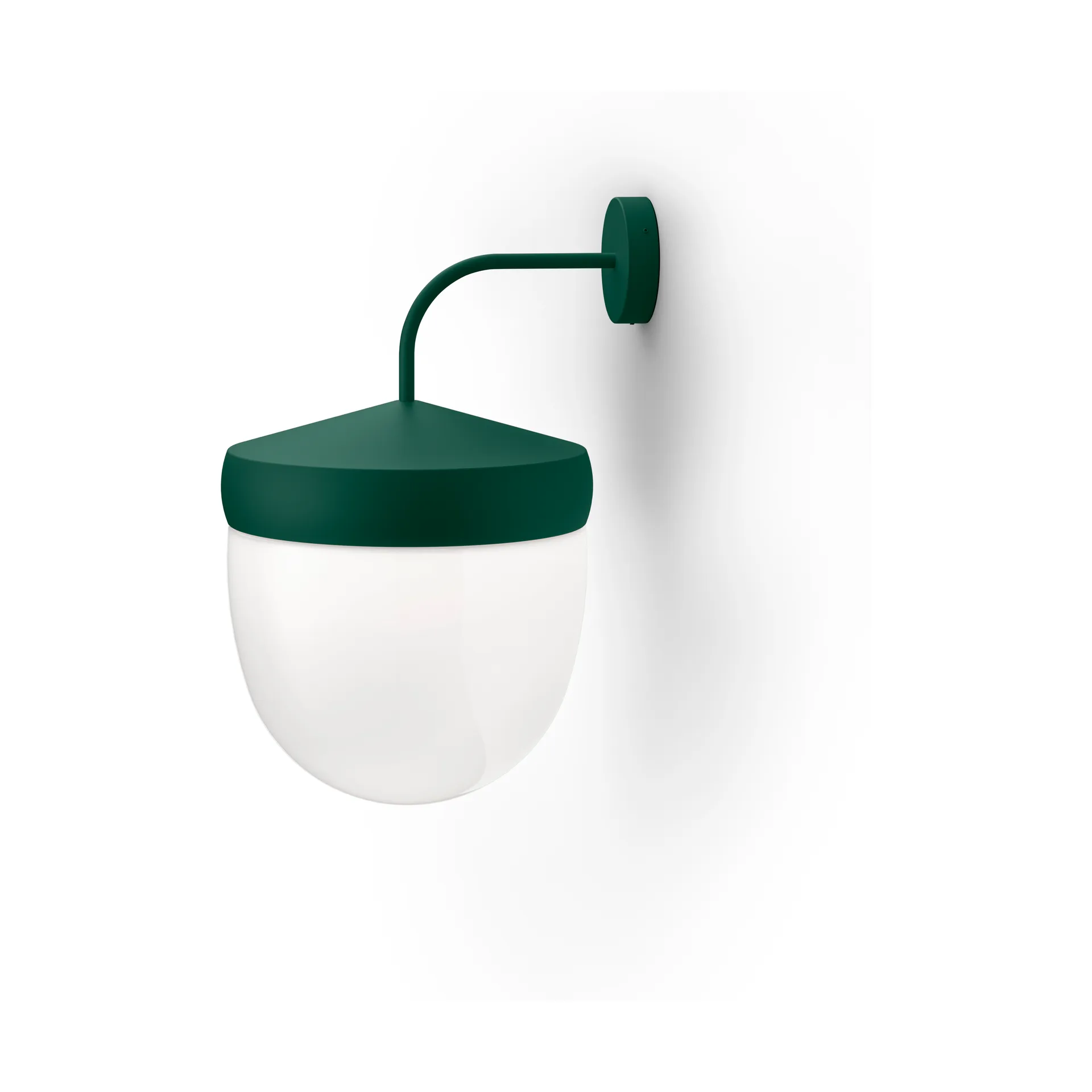 Lampada da parete Pan in vetro smerigliato 30 cm, British racing green Noon