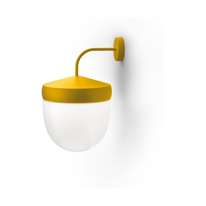 Lampada da parete Pan in vetro smerigliato 30 cm - Giallo dorato - Noon