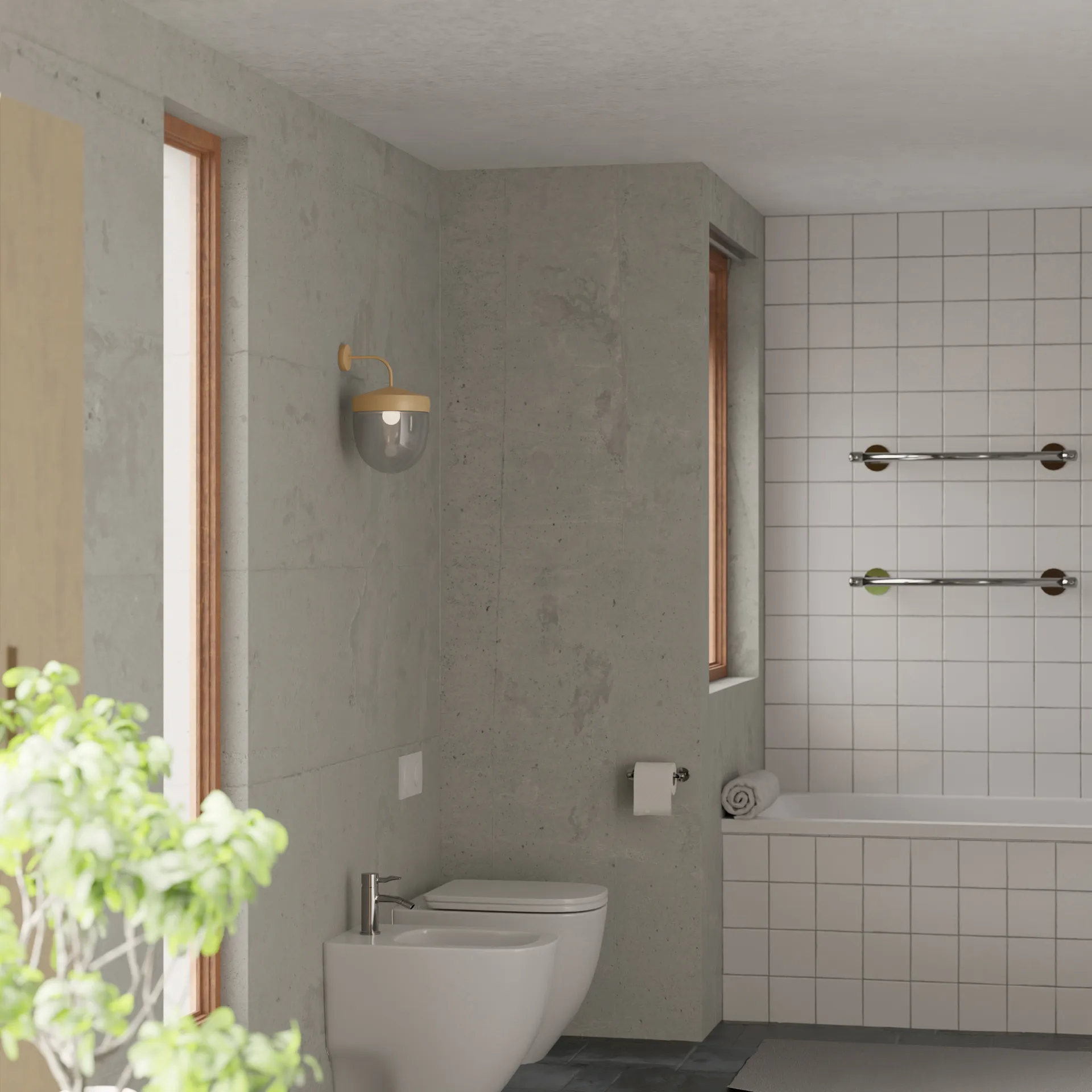 Lampada da parete Pan in vetro trasparente 30 cm, Beige Noon