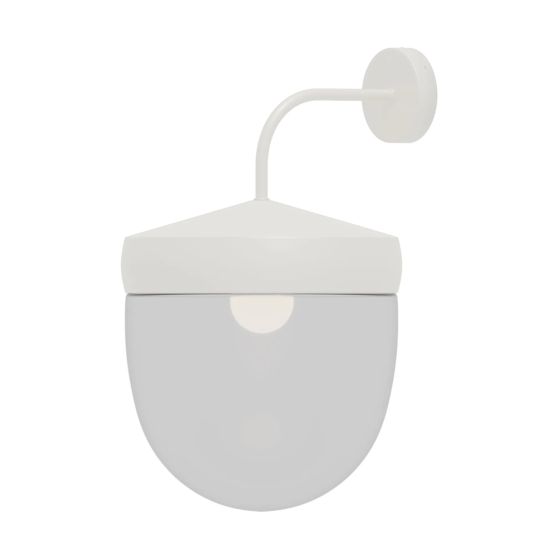 Lampada da parete Pan in vetro trasparente 30 cm, Bianco Noon