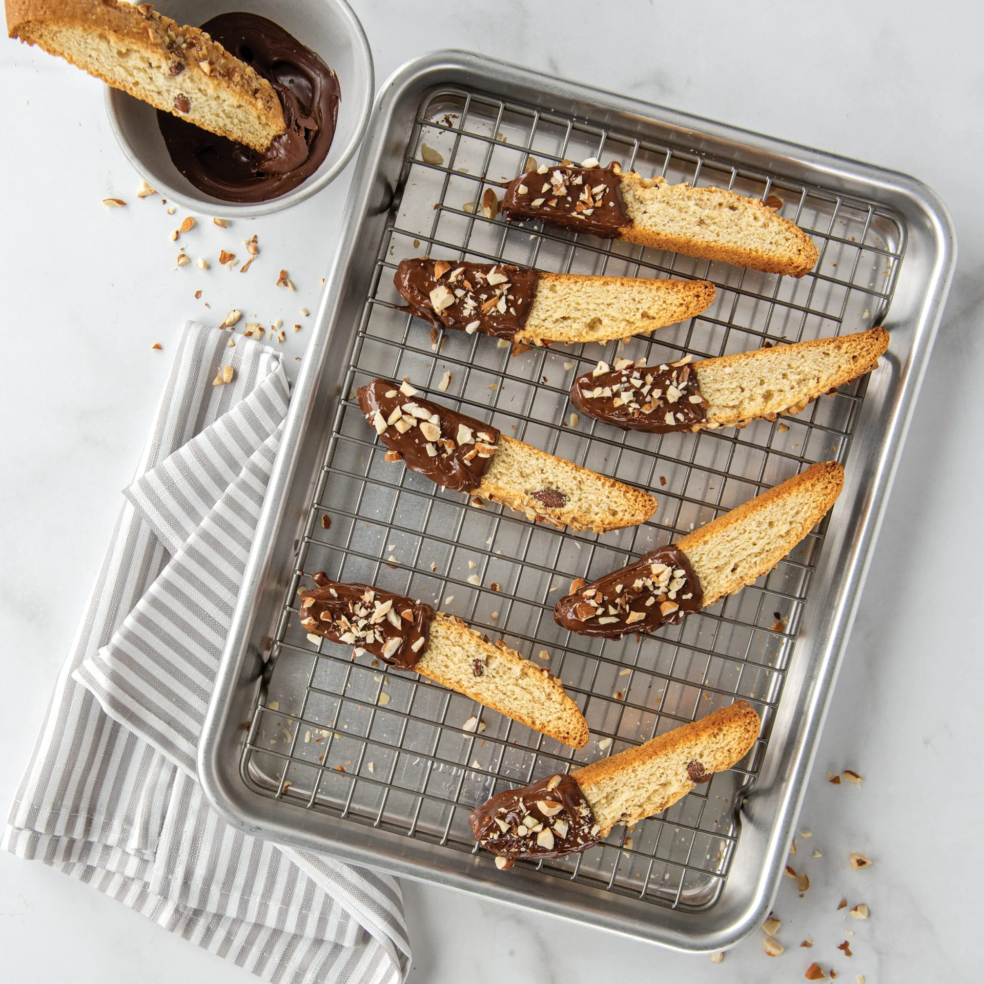 Piastra da forno Naturals con griglia, Argento Nordic Ware