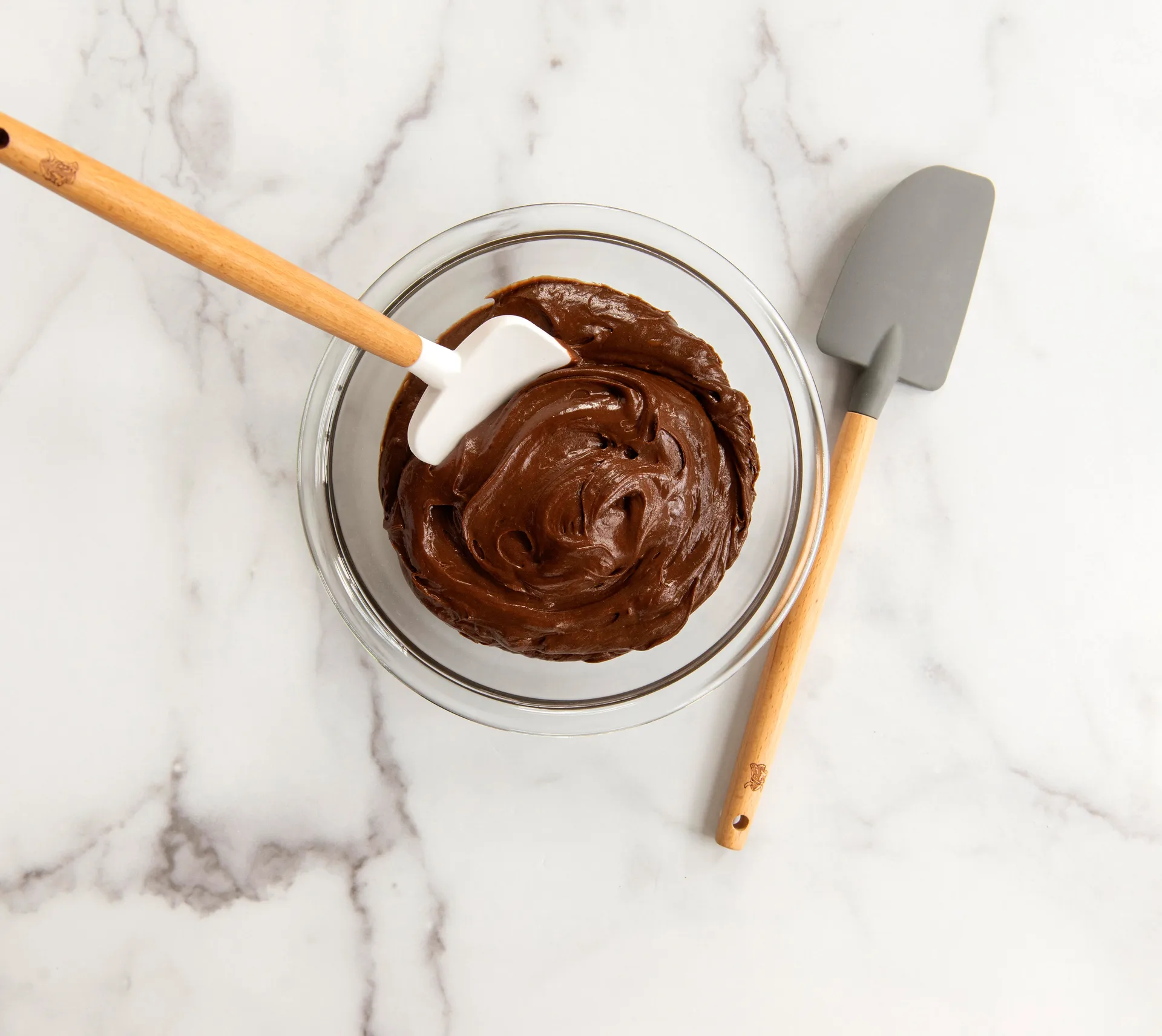 Spatola confezione da 2 pezzi in legno di faggio Nordic Ware, nero-bianco Nordic Ware