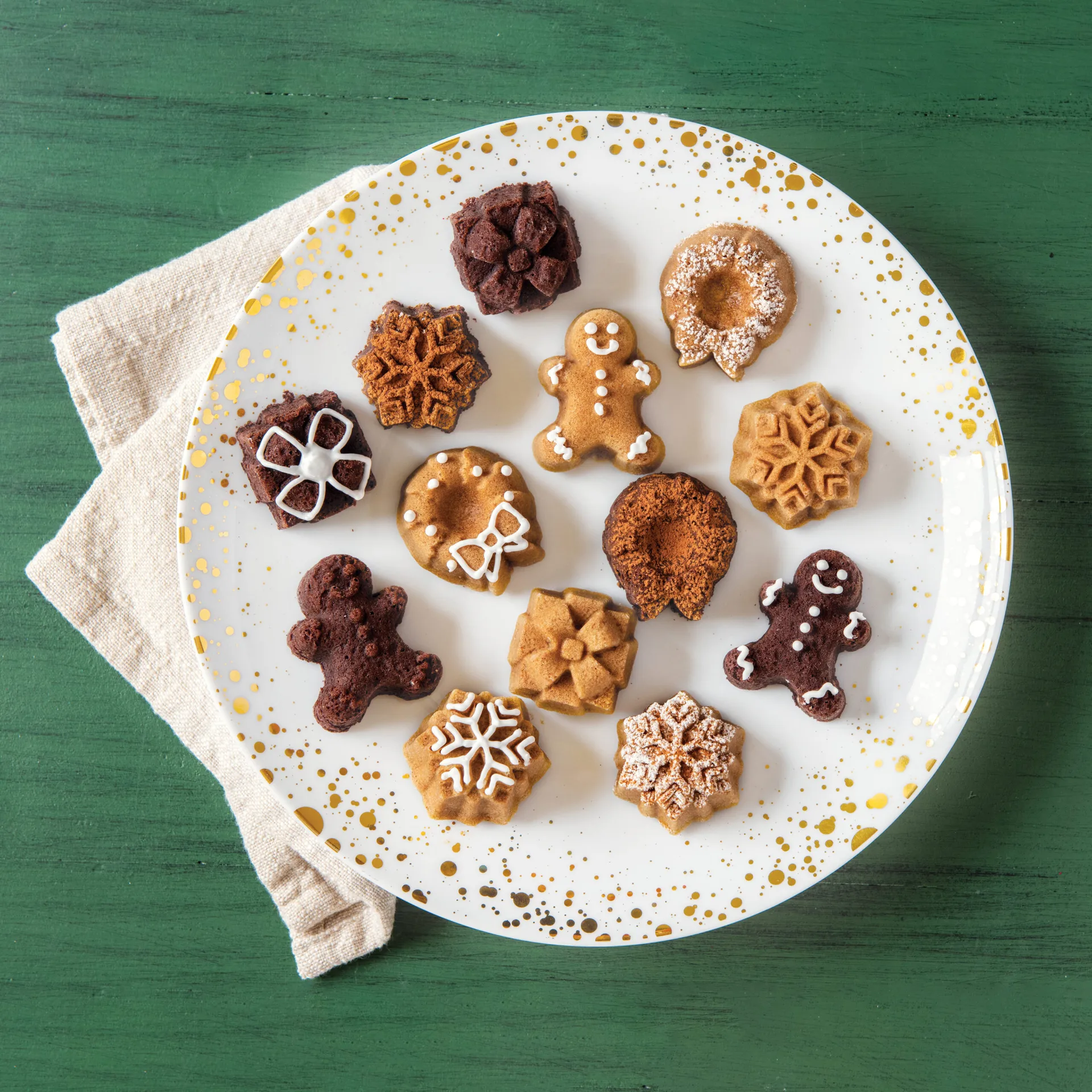 Stampo per biscotti Nordic Ware Holiday Tea Cake, Argento Nordic Ware