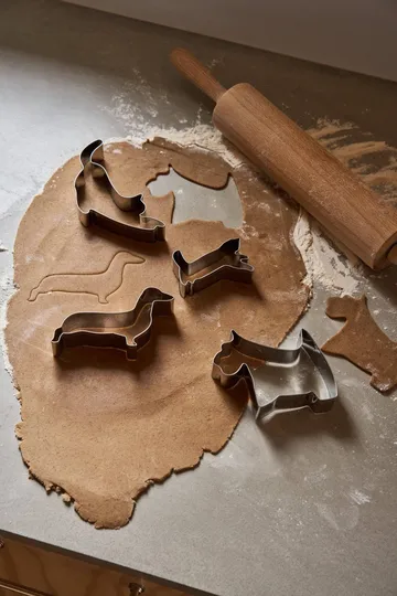 BAKE stampino per biscotti di pan di zenzero - Animali domestici, 4 pezzi - Nordwik