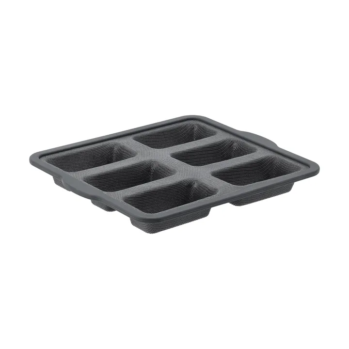 BAKE stampo in silicone con telaio rinforzato - Rettangolare, 6 pezzi, 26,2x22,1 cm - Nordwik