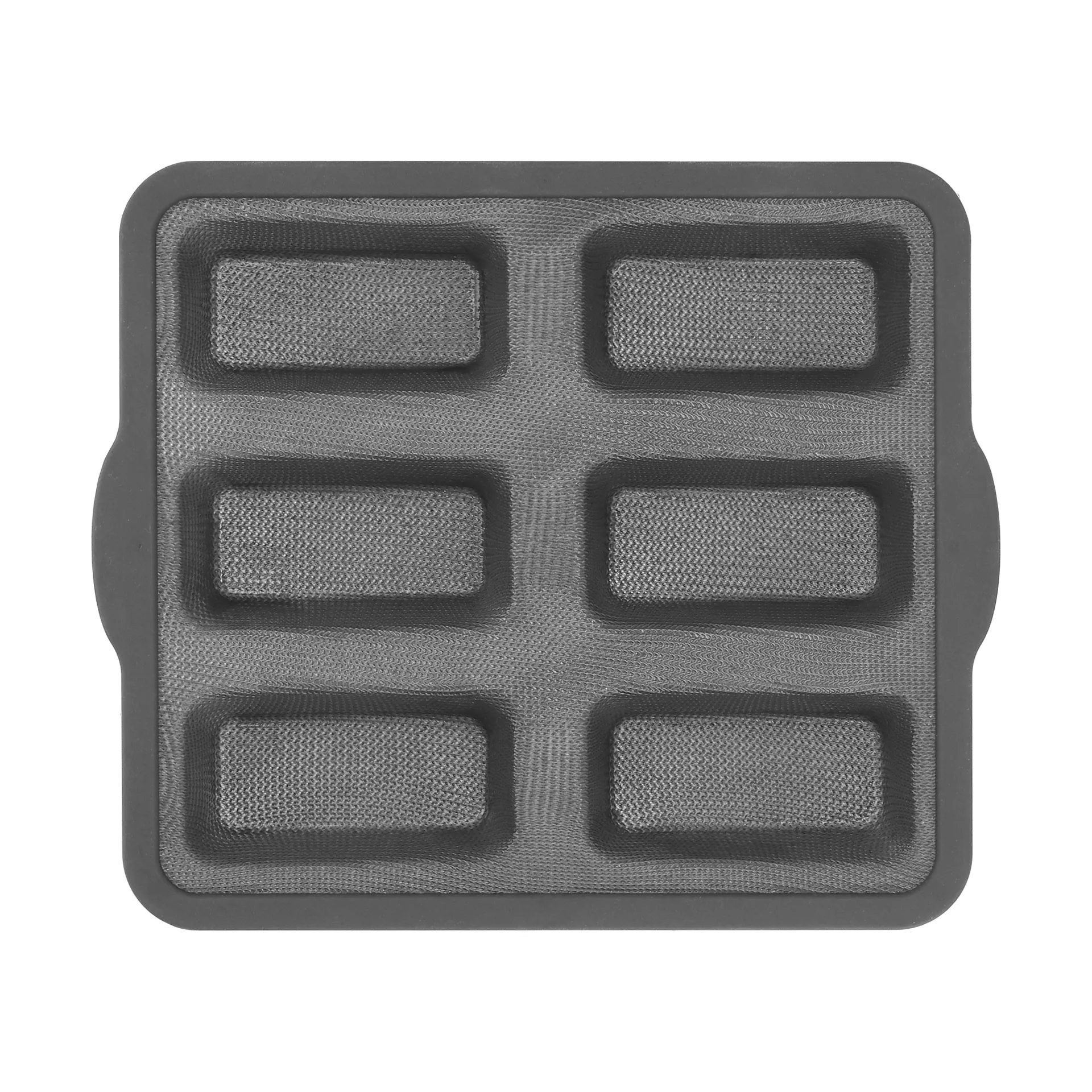 BAKE stampo in silicone con telaio rinforzato, Rettangolare, 6 pezzi, 26,2x22,1 cm Nordwik
