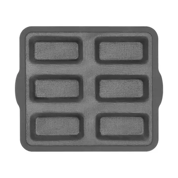 BAKE stampo in silicone con telaio rinforzato - Rettangolare, 6 pezzi, 26,2x22,1 cm - Nordwik