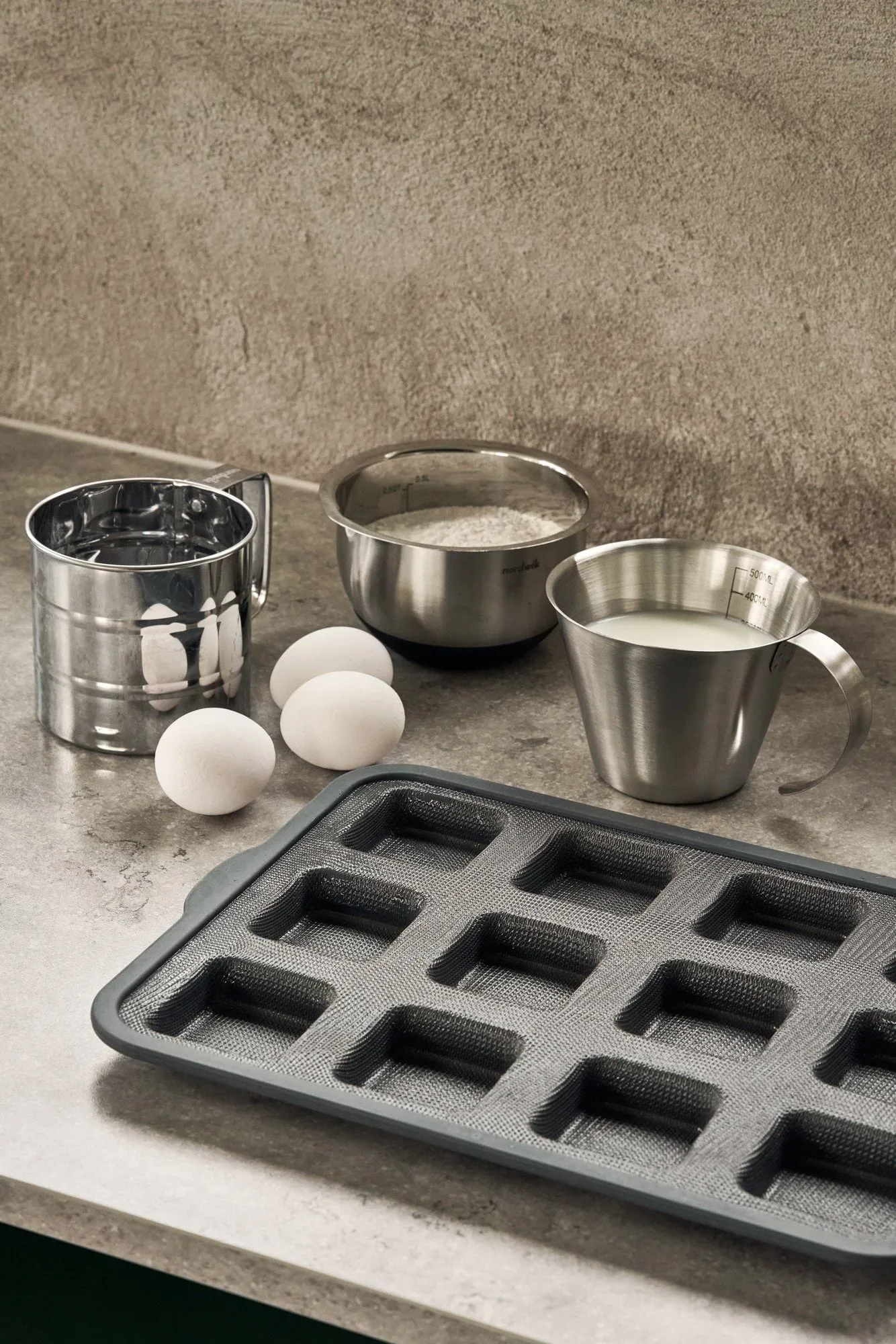 BAKE stampo in silicone con telaio rinforzato, Rettangolare, 6 pezzi, 36x26 cm Nordwik