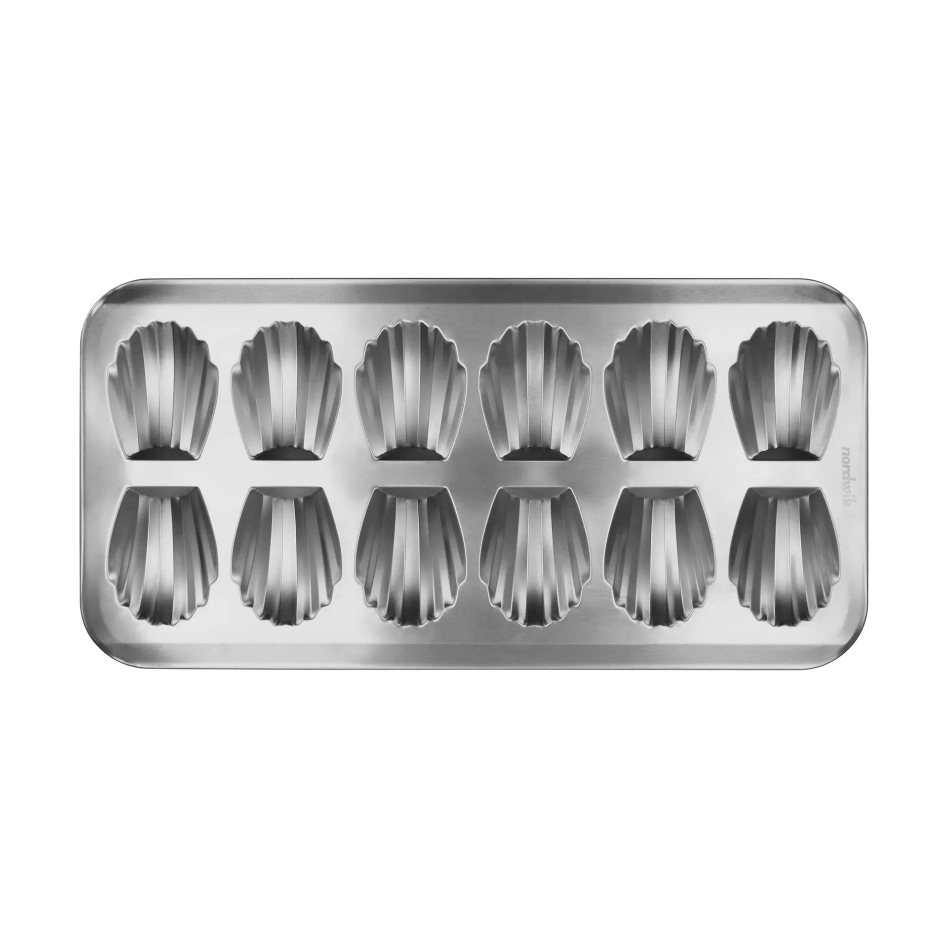 BAKE stampo per madeleine, Acciaio inossidabile, 12 pezzi Nordwik