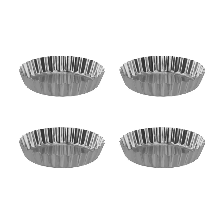 BAKE stampo per tartellette - Acciaio inossidabile, 4 pezzi - Nordwik
