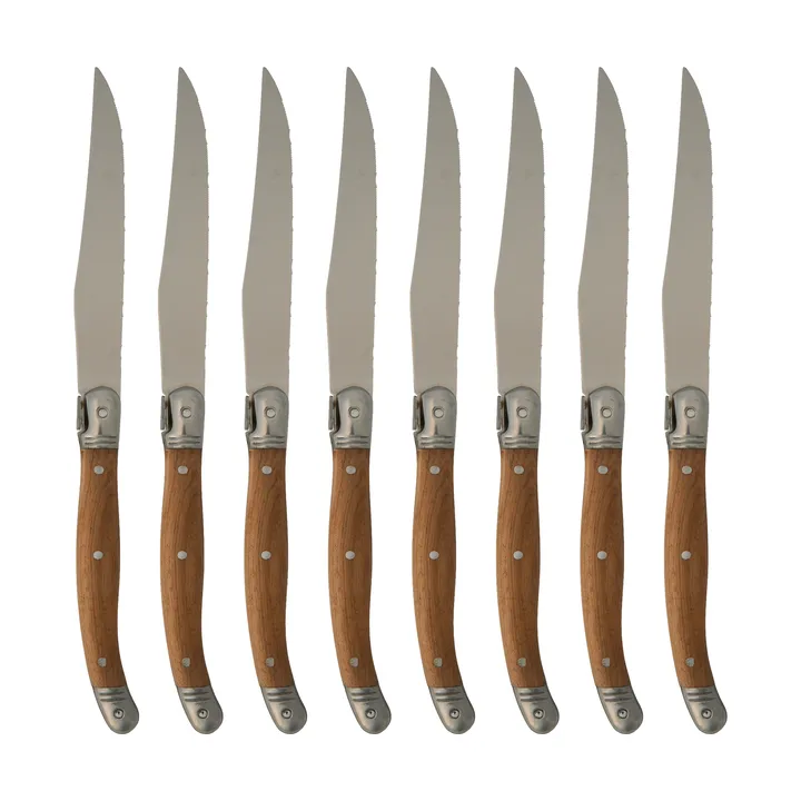 Coltello da bistecca Nordwik set da 8 pezzi - Acciaio inossidabile-legno - Nordwik