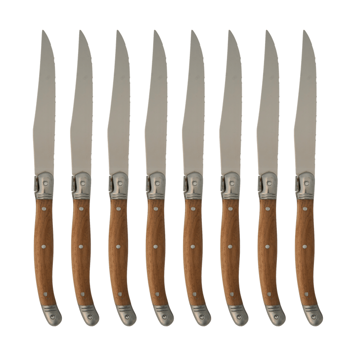 Coltello da bistecca Nordwik set da 8 pezzi - Acciaio inossidabile-legno - Nordwik