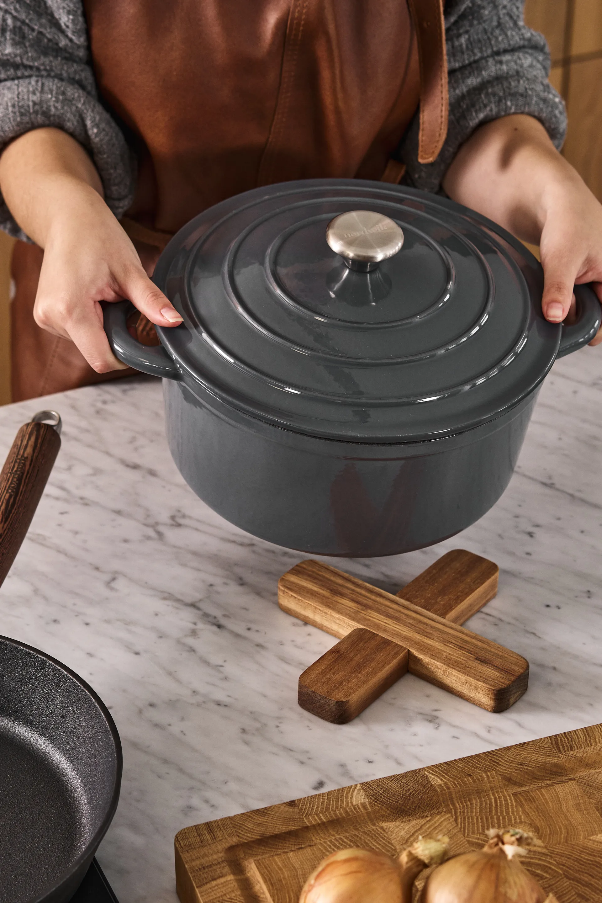 Pentola in ghisa tonda 5 l Nordwik, Grigio Nordwik