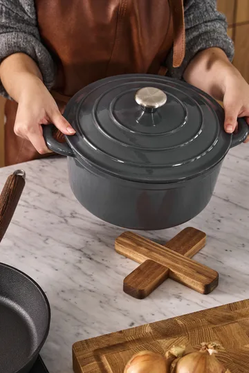 Pentola in ghisa tonda 5 l Nordwik - Grigio - Nordwik