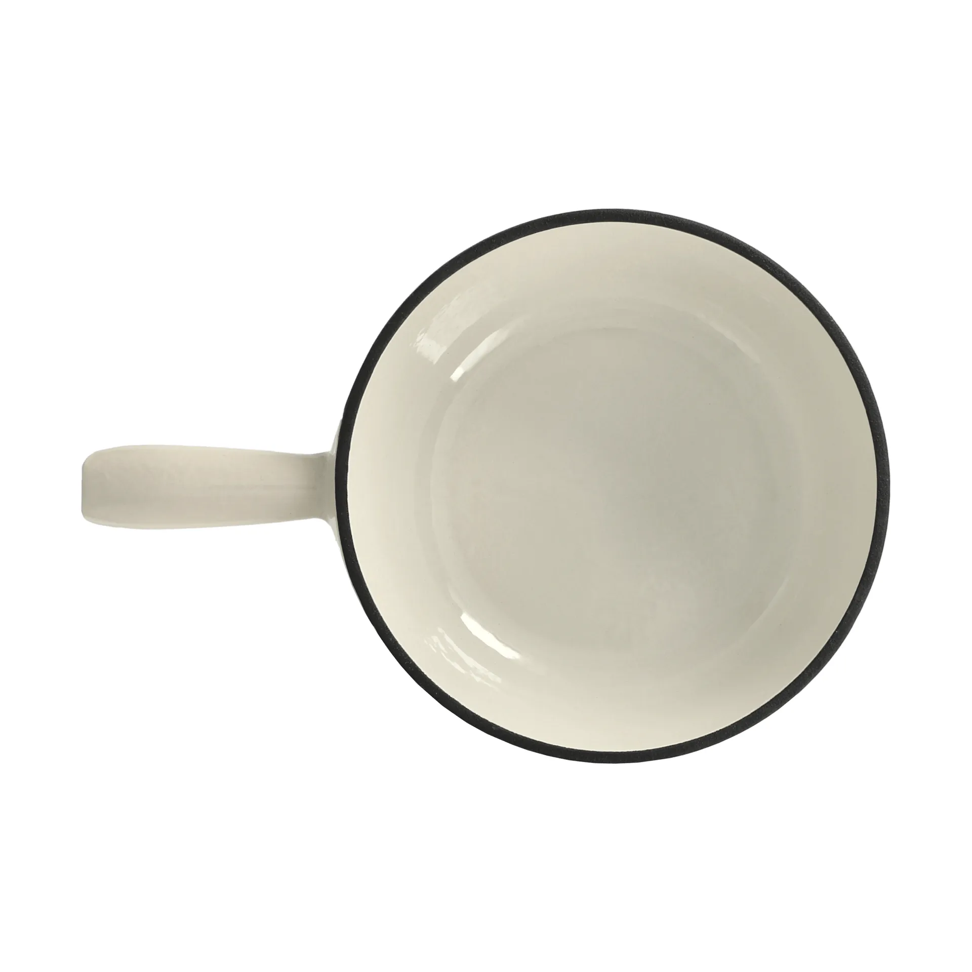 Pentola per fonduta smaltata, Creme, 1,8 L Nordwik