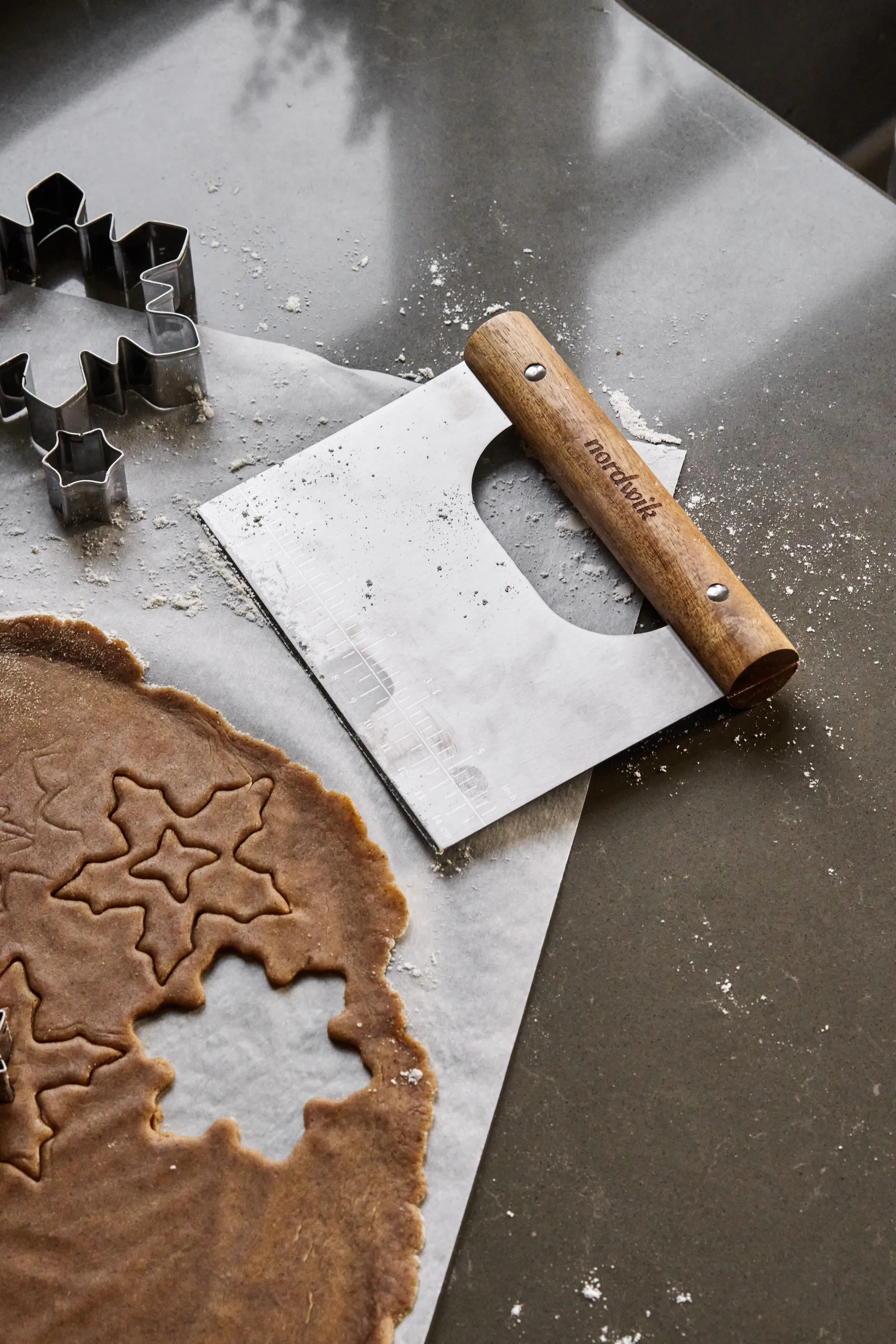 Raschietto per impasto 15 cm Nordwik , Acacia Nordwik