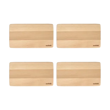 Set di 4 vassoi per sandwich Nordwik in faggio - 20x11x0,8 cm - Nordwik