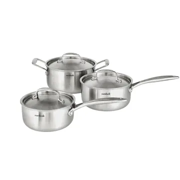 Set di pentole Nordwik 3 strati 3 pezzi - 1,5 l, 2 l, 3 l - Nordwik
