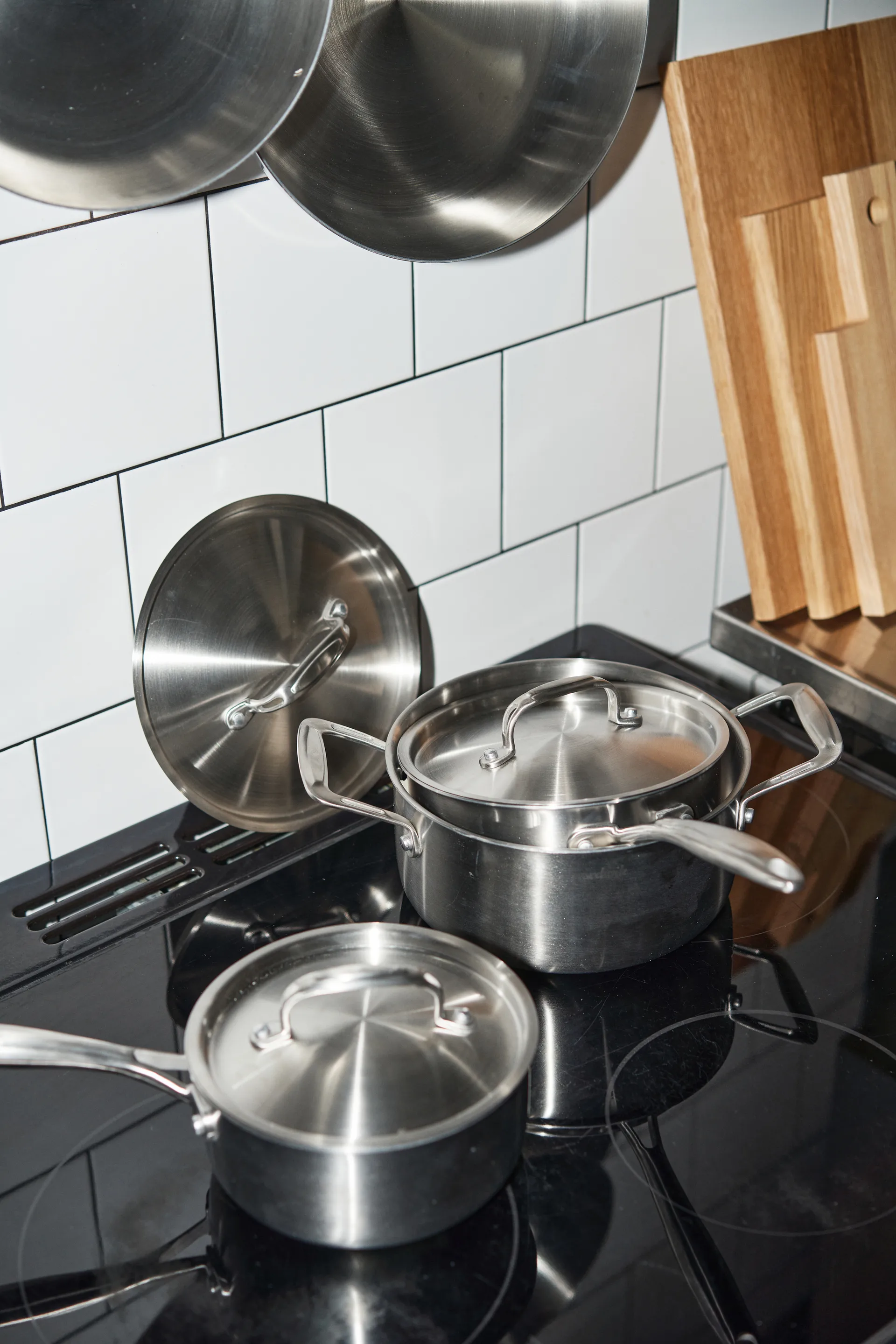 Set di pentole Nordwik 3 strati 3 pezzi, 1,5 l, 2 l, 3 l Nordwik