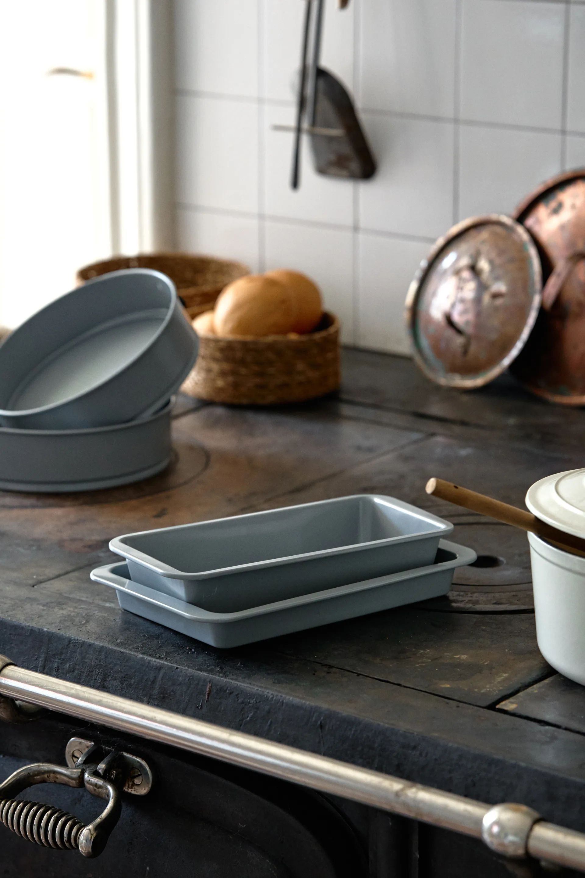 Stampo per pane in ceramica antiaderente argento Nordwik, 30x15 cm Nordwik