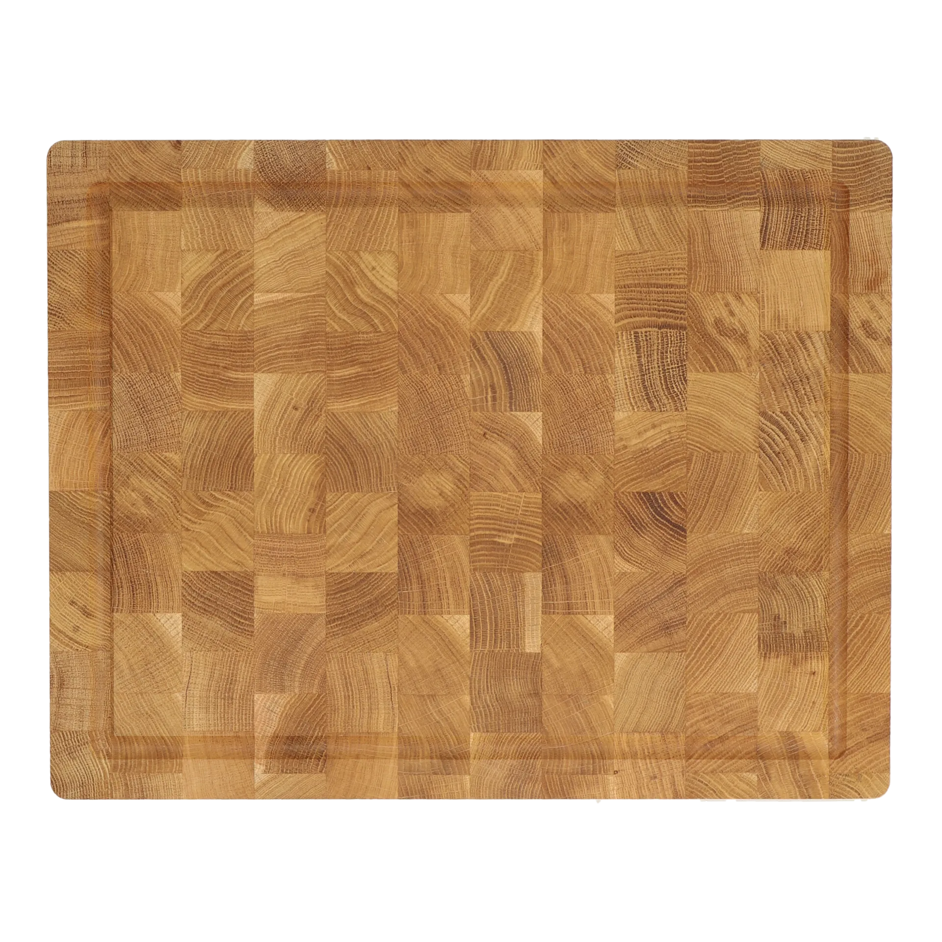 Tagliere Nordwik in legno di testa con scanalatura per liquidi 36x46 cm, Rovere Nordwik