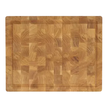 Tagliere Nordwik in legno di testa con scanalatura per liquidi 36x46 cm - Rovere - Nordwik