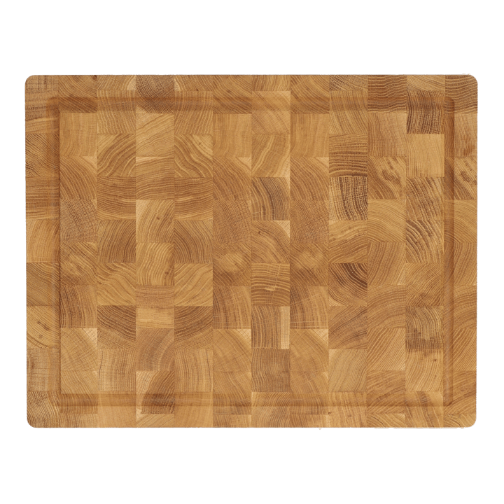 Tagliere Nordwik in legno di testa con scanalatura per liquidi 36x46 cm - Rovere - Nordwik