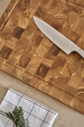 Tagliere Nordwik in legno di testa con scanalatura per liquidi 36x46 cm - Rovere - Nordwik