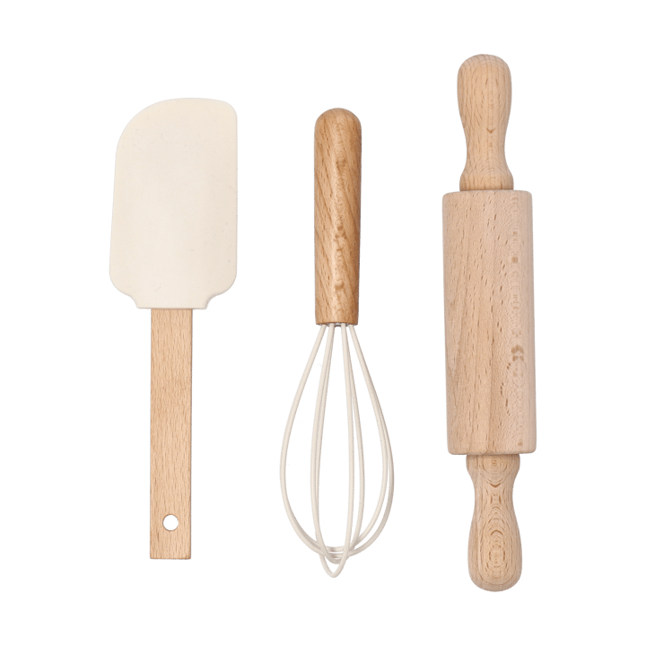 Utensili da forno in silicone per bambini 3 pezzi Nordwik - Crema - Nordwik