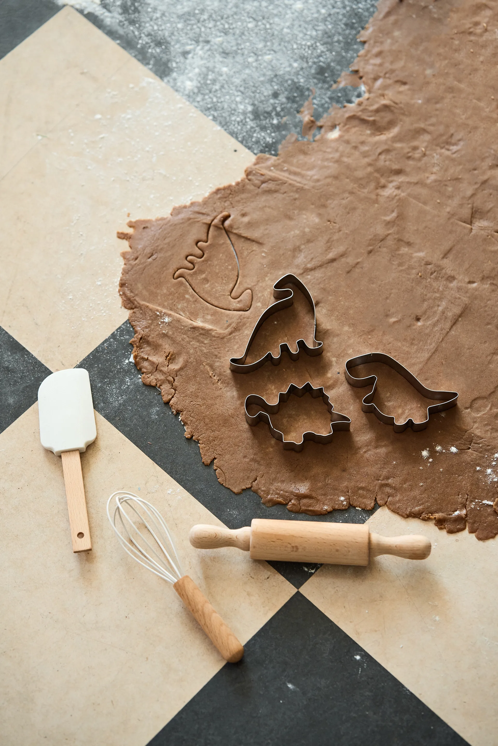 Utensili da forno in silicone per bambini 3 pezzi Nordwik, Crema Nordwik