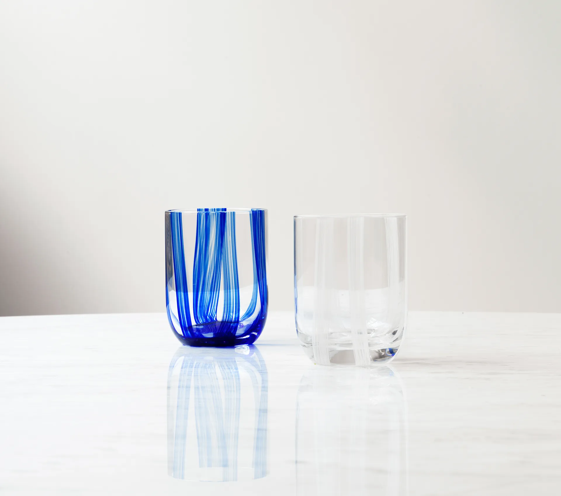 Bicchiere Stripe da 39 cl, Blue Stripes Normann Copenhagen