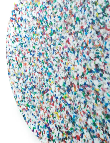 Bit sgabello rotondo - Bianco-multi, Ø36x42 cm - Normann Copenhagen