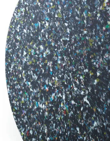 Bit sgabello rotondo - Nero-multi, Ø36x42 cm - Normann Copenhagen