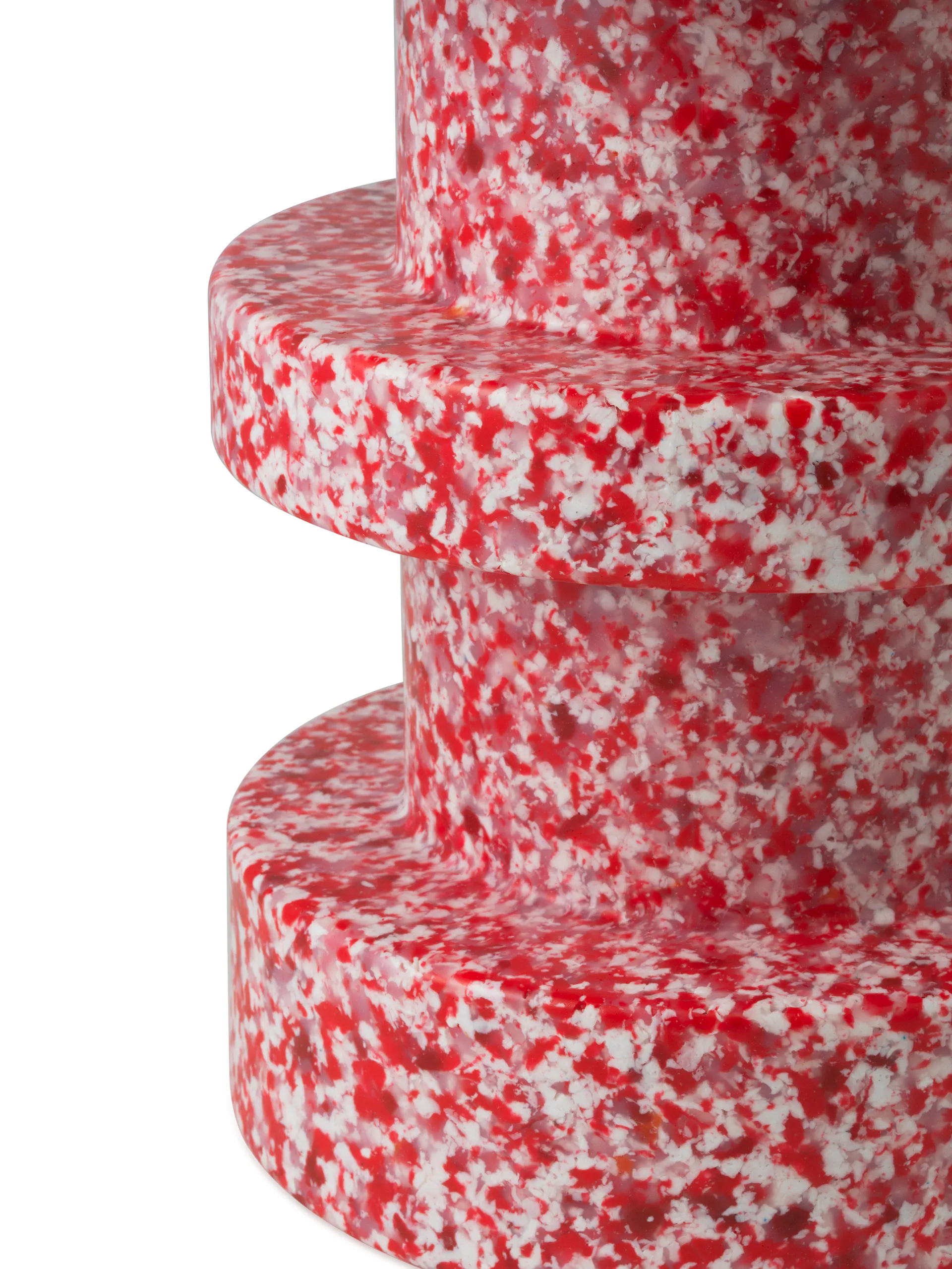 Bit Stack sgabello rotondo, Rosso, Ø36x42 cm Normann Copenhagen