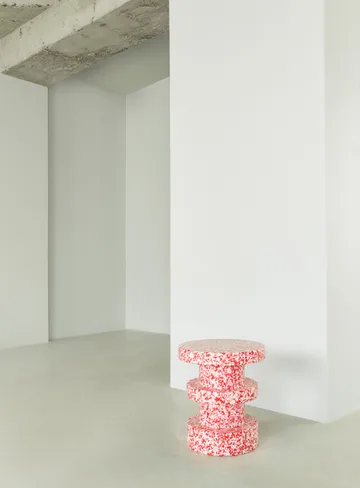 Bit Stack sgabello rotondo - Rosso, Ø36x42 cm - Normann Copenhagen