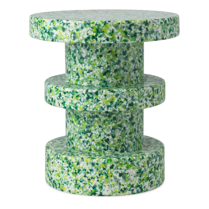 Bit Stack sgabello rotondo - Verde, Ø36x42 cm - Normann Copenhagen