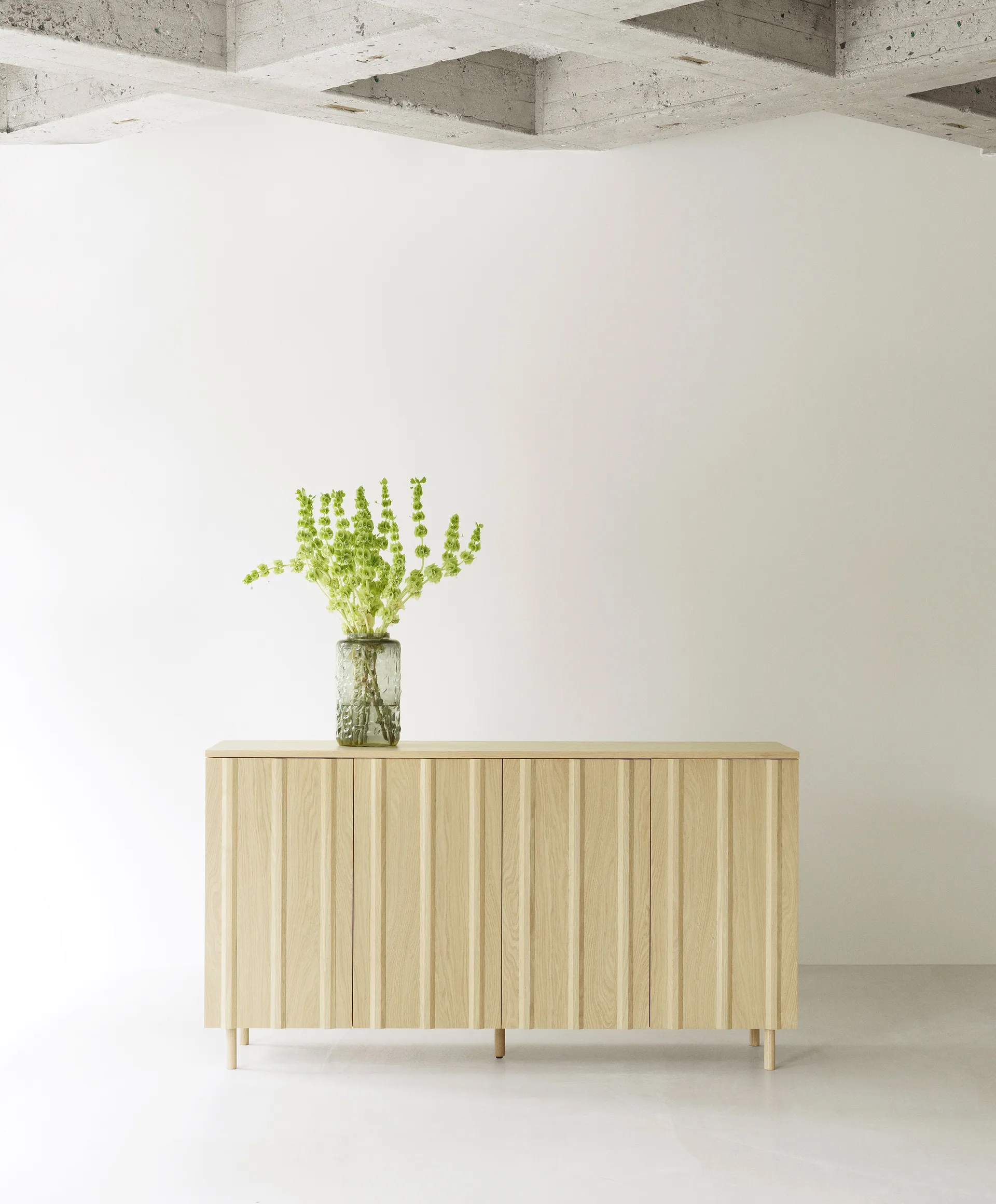 Credenza Rib 45x159 cm, Oak Normann Copenhagen
