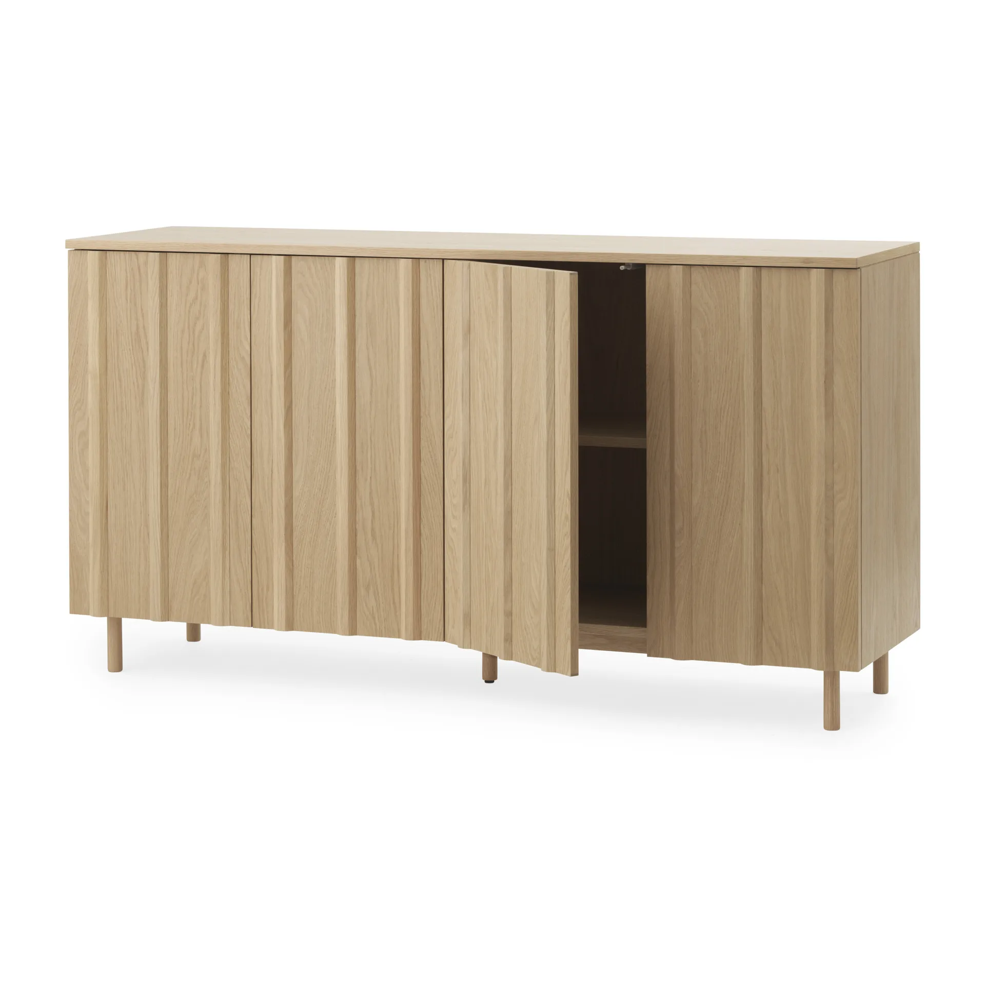 Credenza Rib 45x159 cm, Oak Normann Copenhagen