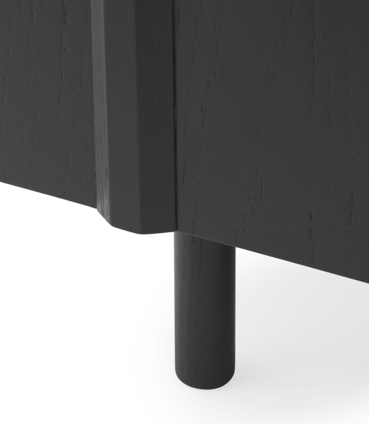 Credenza Rib 45x159 cm - Soft black - Normann Copenhagen