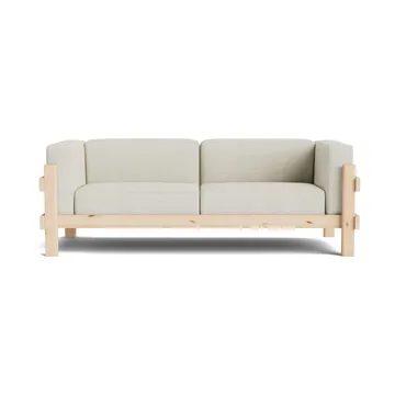 Divano Kube - Pino laccato-tessuto Remix 223 Beige, 220 cm - Normann Copenhagen