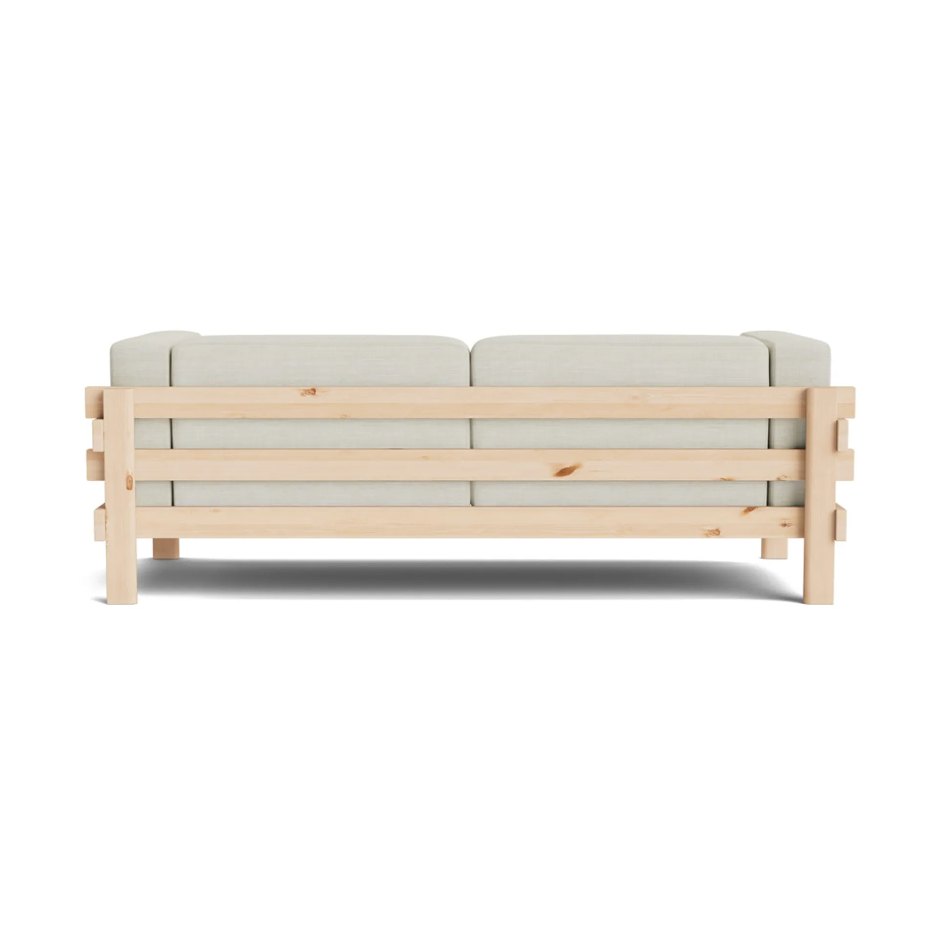 Divano Kube, Pino laccato-tessuto Remix 223 Beige, 220 cm Normann Copenhagen