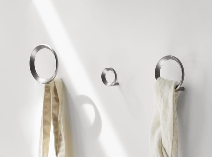 Gancio Loop small Ø4.4 cm, Brushed Zinc Normann Copenhagen