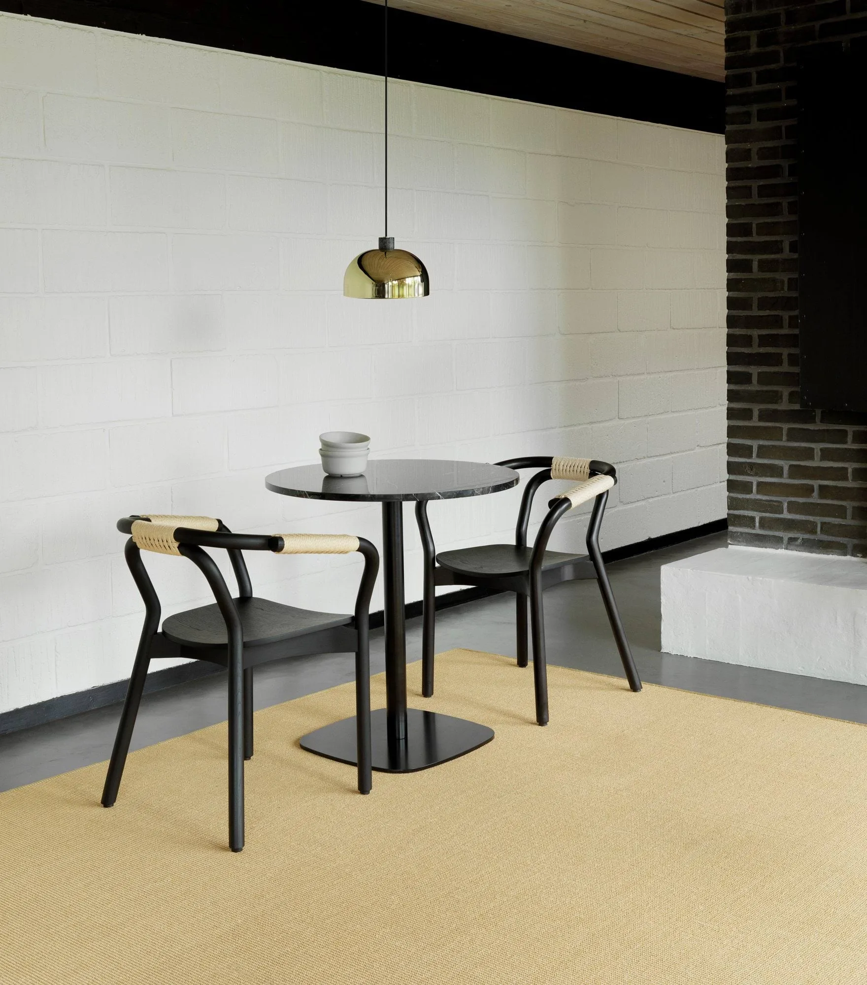 Lampada a sospensione Grant, Brass, acciaio-piccolo, granito Normann Copenhagen