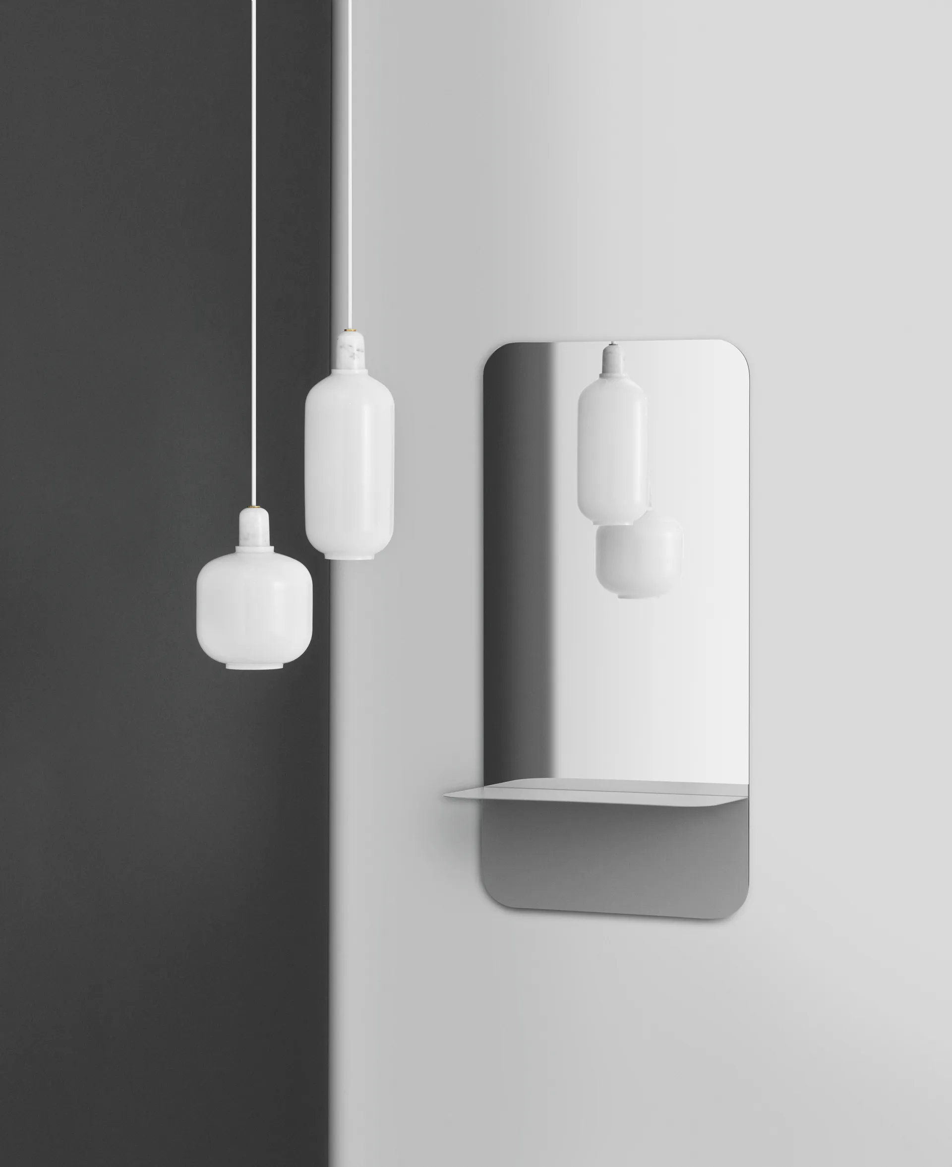 Lampada Amp grande, Bianco opaco Normann Copenhagen