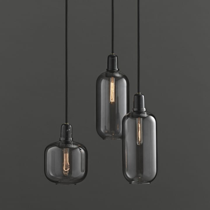 Lampada Amp piccola, grigio-nero Normann Copenhagen