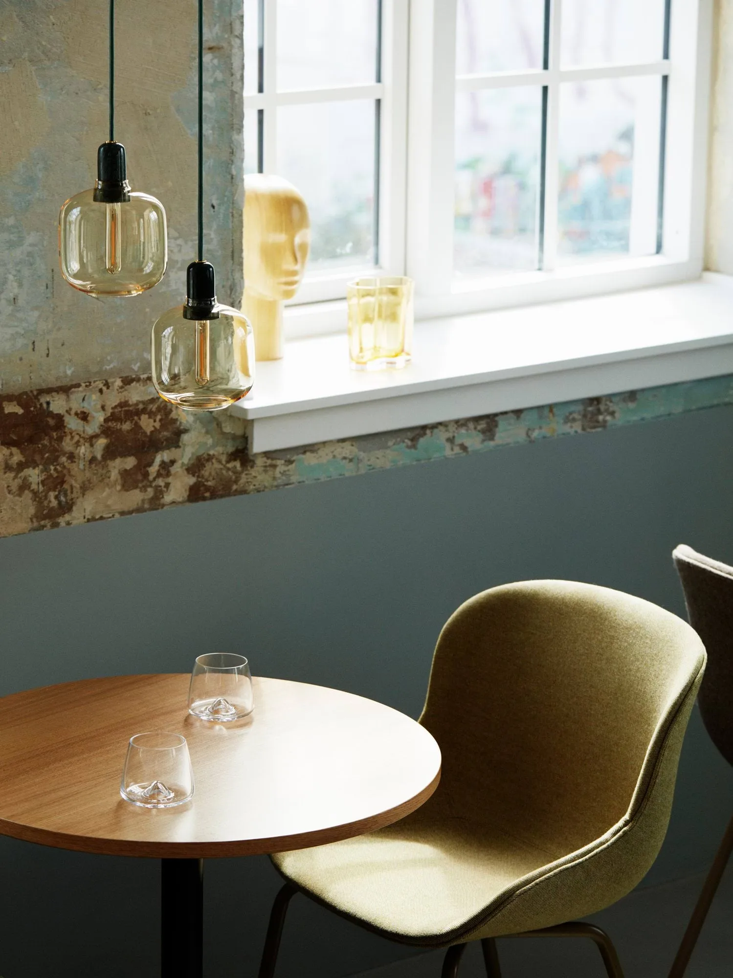 Lampada Amp piccola, oro-verde Normann Copenhagen