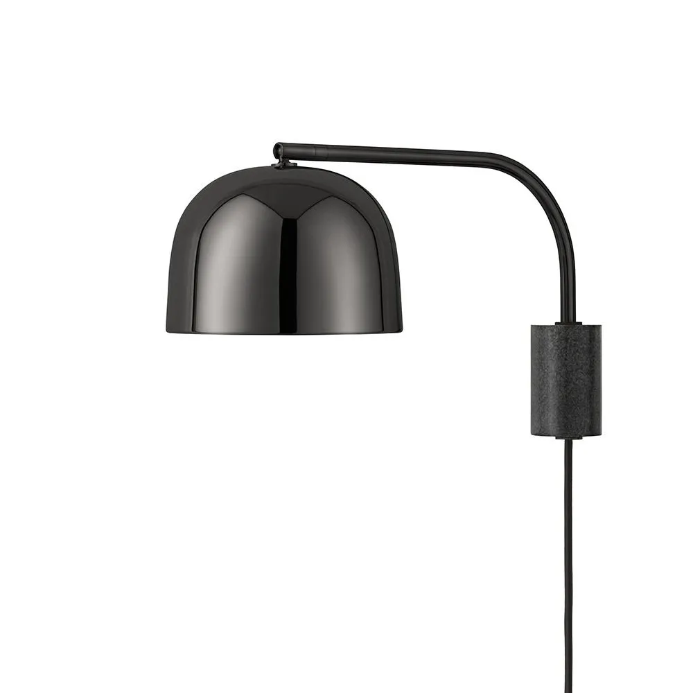 Lampada da parete Grant, Black, piccolo- acciaio, granito Normann Copenhagen